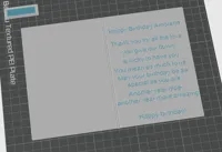 0.16mm layer, 2 walls, 7% infill with more messages