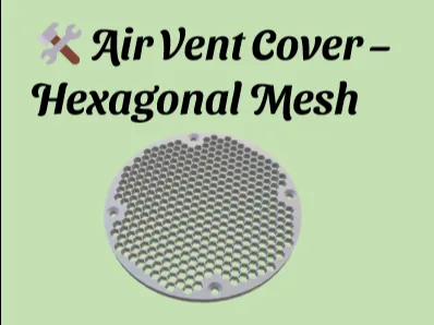 Air Vent Cover - Hexagonal Mesh