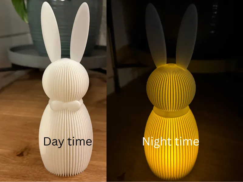Easter bunny with option for electric candle