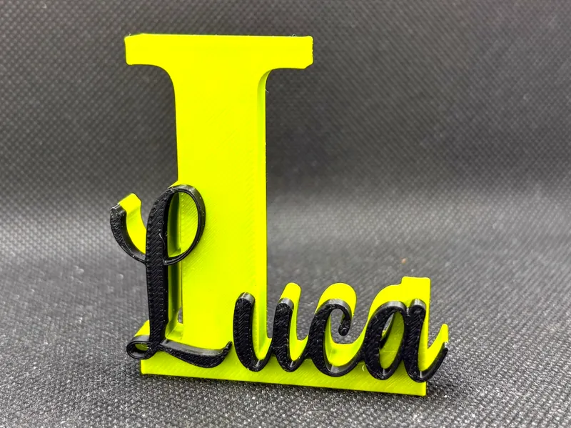 LUCA name ornament sign nametag