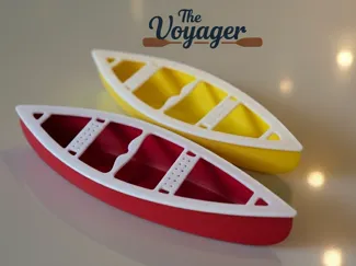 The Voyager - A Floating Canoe Model (Quick Print)