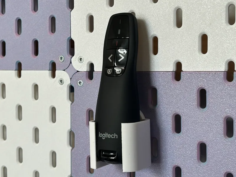 Logitech R400 Pointer Holder IKEA Skadis T-Clip