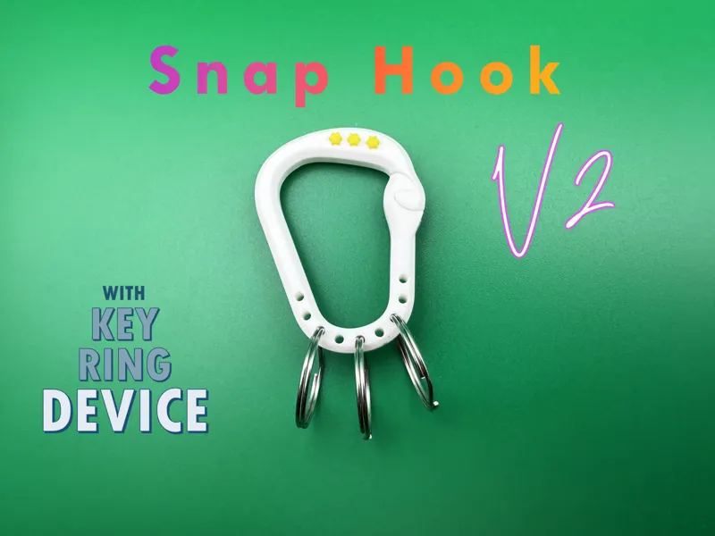Snap Hook / Karabiner + Key ring device