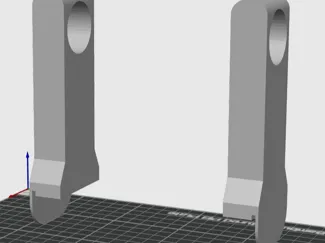 Top mounted external spool holder for P1S