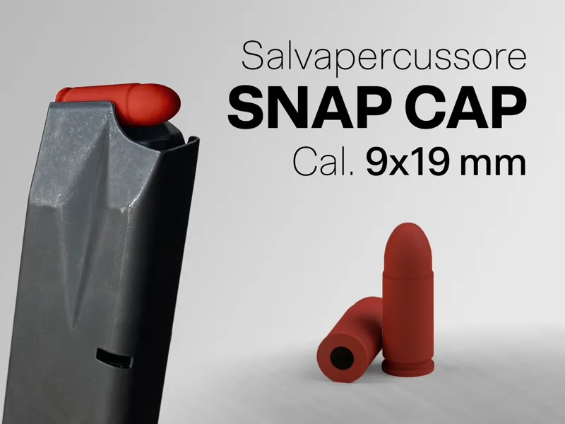 Salva percussore 9x19 parabellum, snap cap, bullet