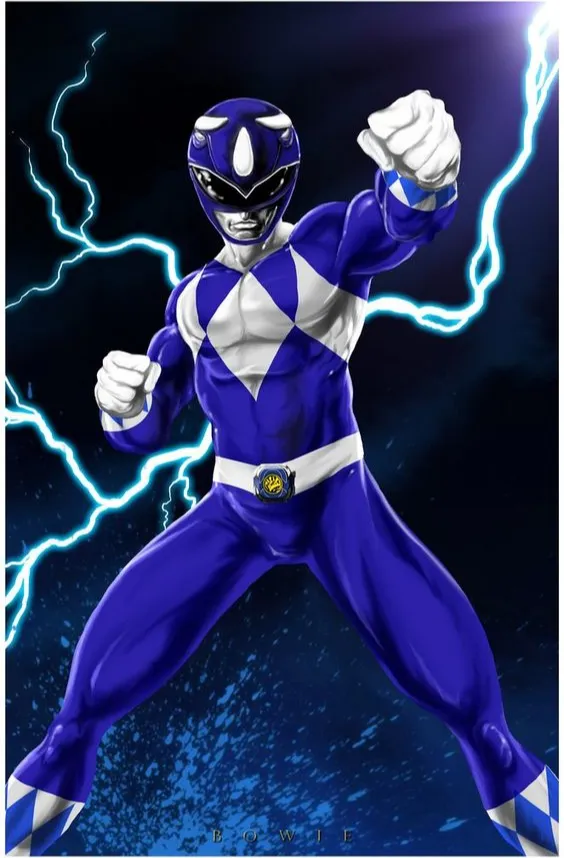 Mighty Morphin Power Rangers-Blue Ranger HueForge