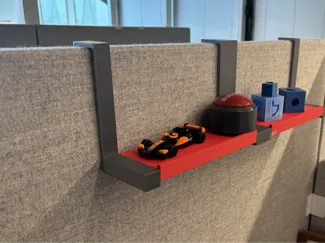 Office cube hanging mini shelf