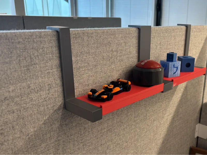 Office cube hanging mini shelf