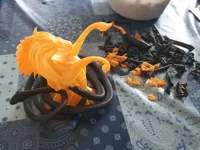 0.2mm layer, 2 walls, 0% infill, PETG HF + PETG Translucent