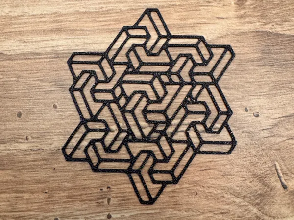 Étoile décorative murale