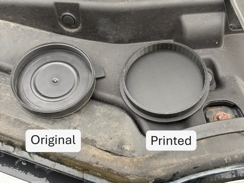 Toyota Auris headlamp cover cap replacement
