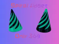 Spiral cone toy for Any bambu lab printer