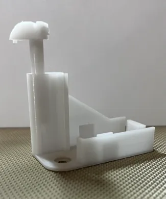 Screw and base for roll-up mosquito net. Made with PETG