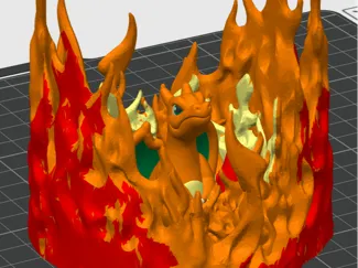 Charizard in a ring flame