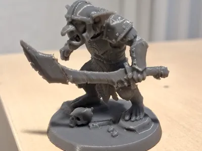 Scimitar Goblin Miniature (0.2 Nozzle)