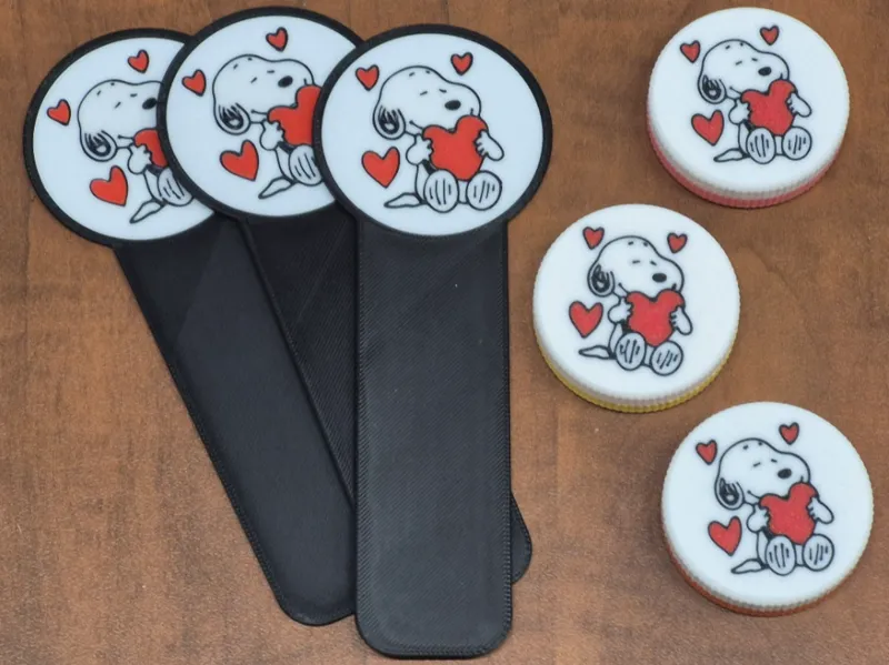 Valentine's Snoopy Clicker + Bookmark