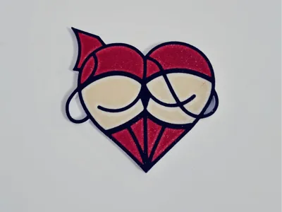 Devil Halloween Magnet Booty Butt Ass