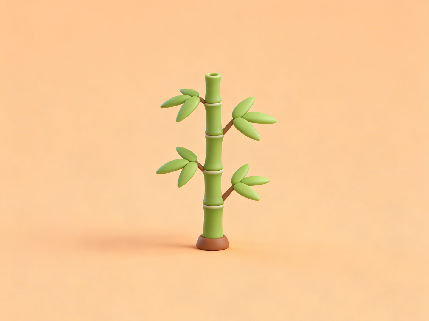 竹子-微缩模型植物系列-儿童过家家涂色玩具