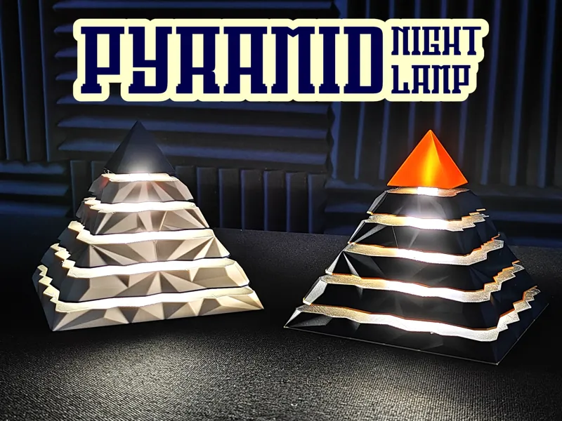Pyramid LED night lamp - NO SUPPORTS