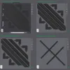 All frame parts on the print plate