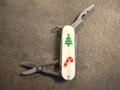 Christmas time Swiss Army Knife Mini Scales