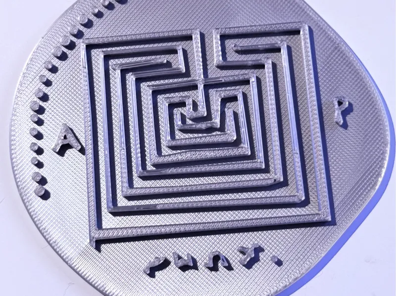 Knossos ancient coin showing labyrinth