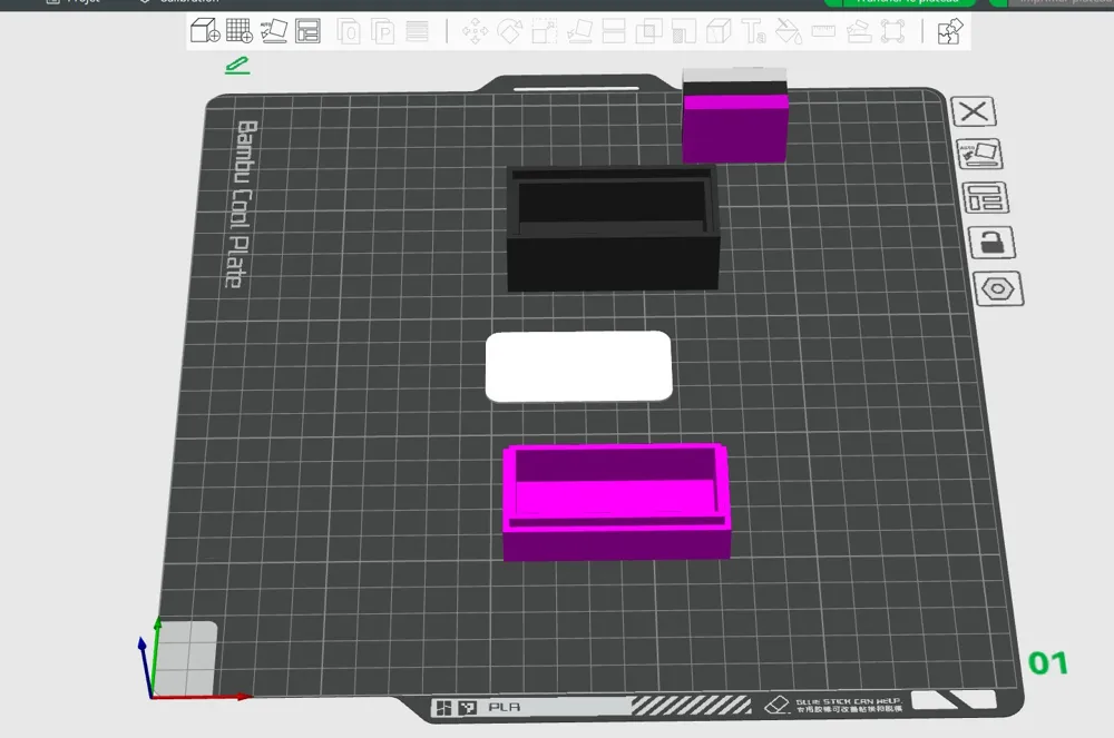 color sample + box - Free 3D Print Model - MakerWorld