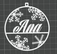 Décoration de sapin prénom Ana — photo 3