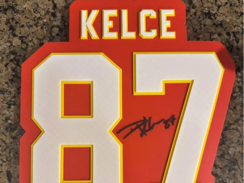 Travis Kelce 87 Plaque