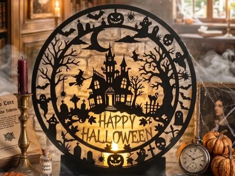 Soporte: Happy Halloween Stand / Spooky Shadow Catcher — referencia de MakerWorld
