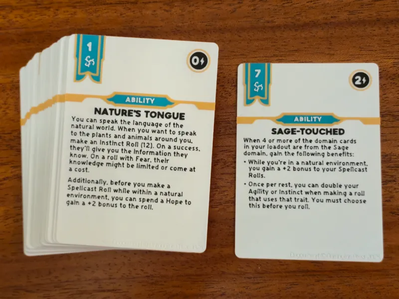 Daggerheart - Sage Domain Cards