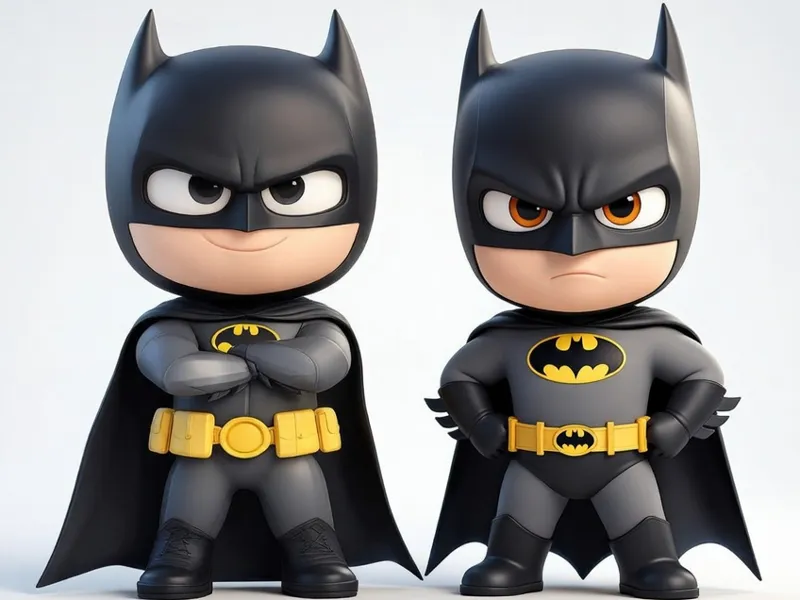 Cute Chibi Batman Duo
