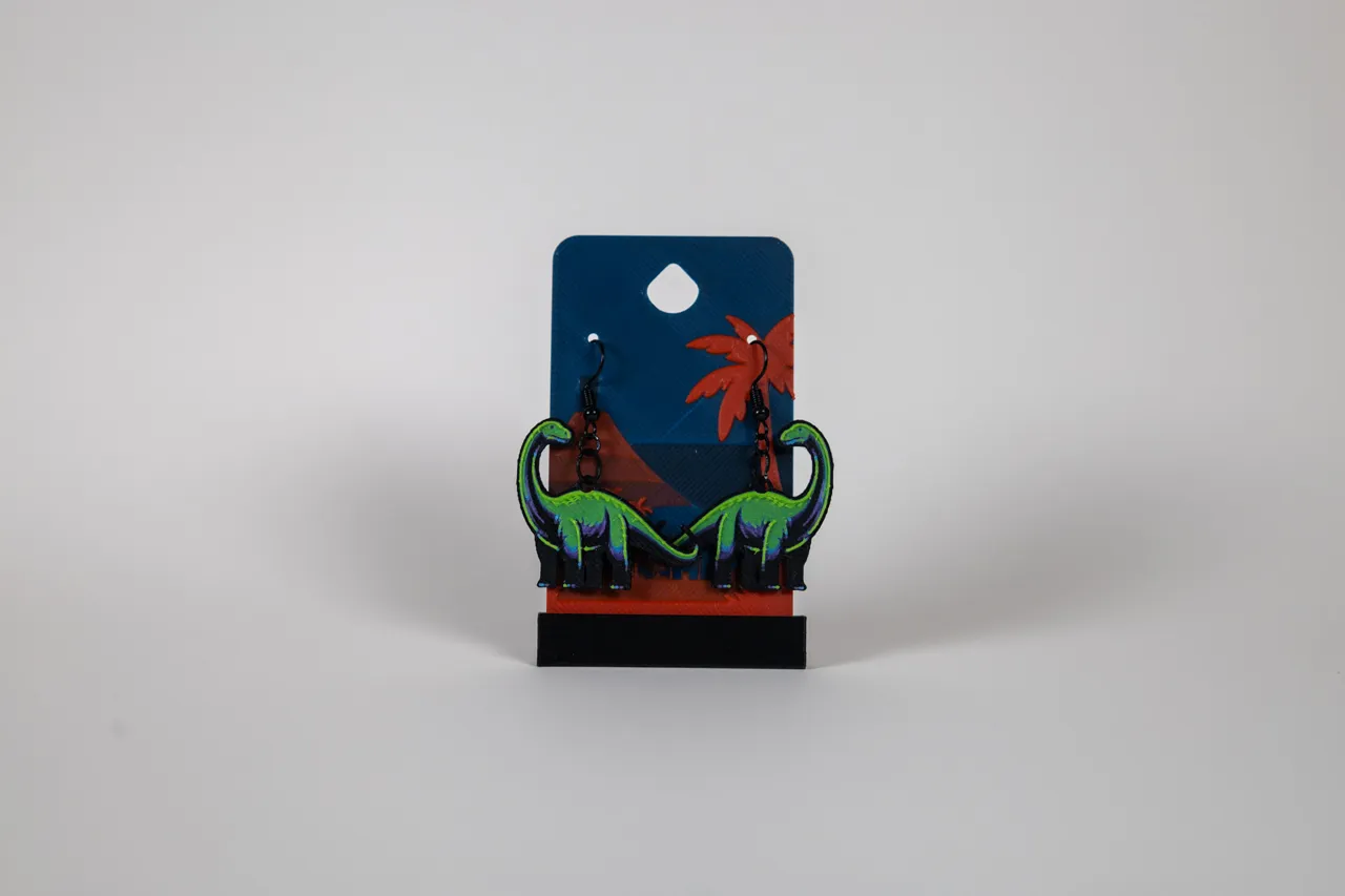Brontosaurus - Dino Earrings view 4