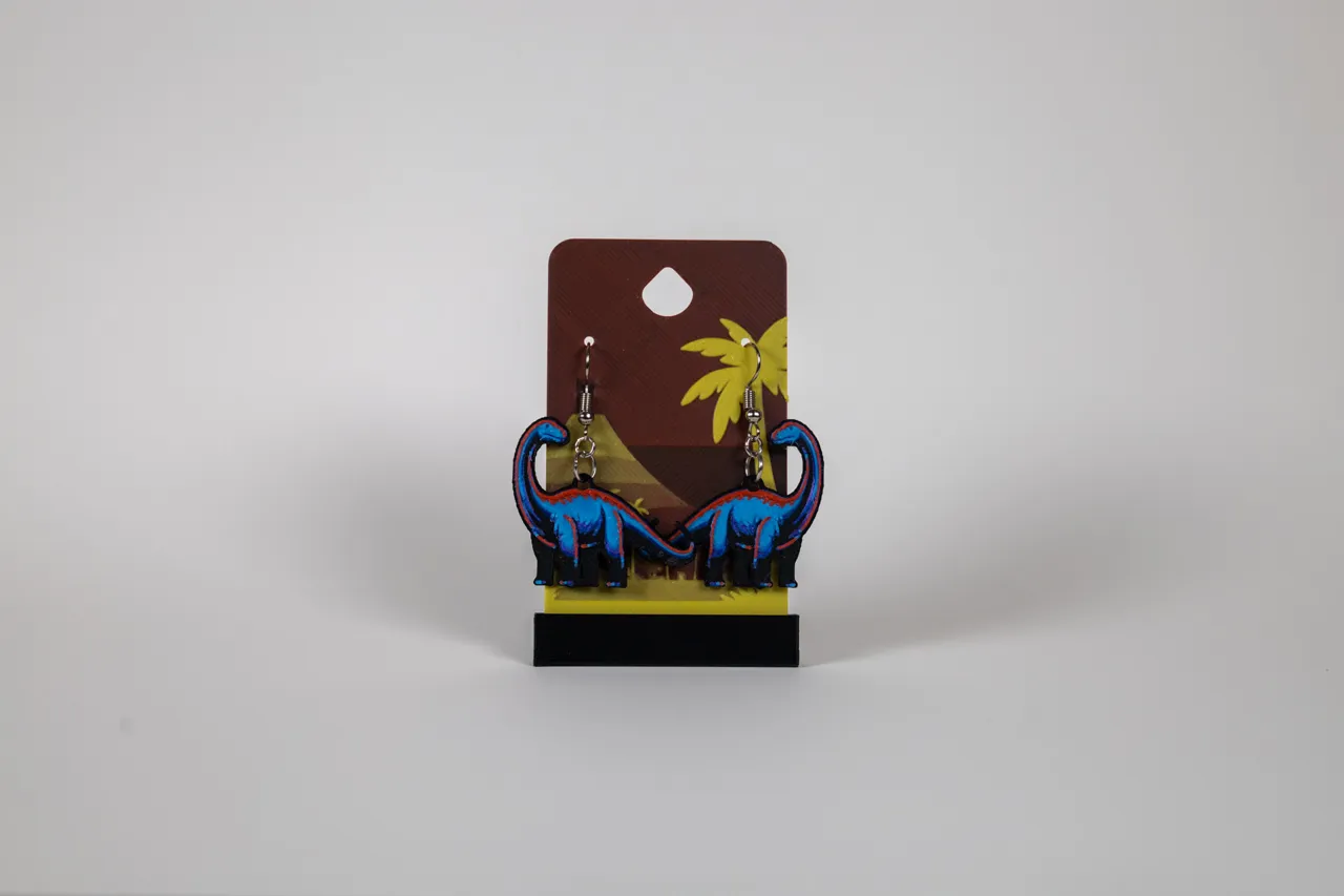 Brontosaurus - Dino Earrings view 3