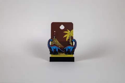 Brontosaurus - Dino Earrings view 3