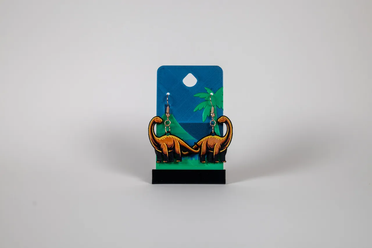 Brontosaurus - Dino Earrings view 2