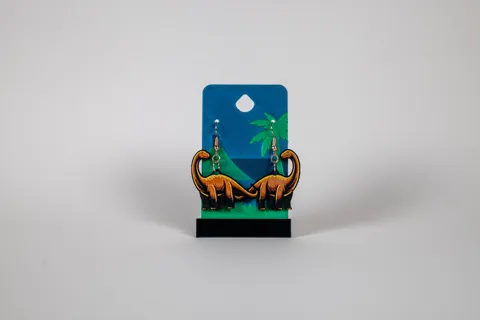 Brontosaurus - Dino Earrings view 2