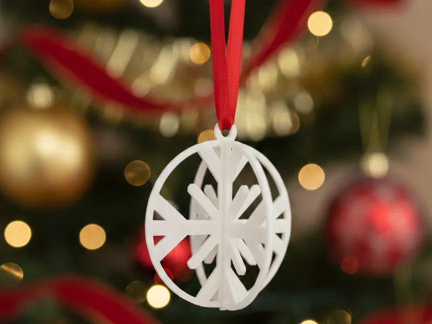 Interlocking Snowflake Sphere Ornament - Free 3D Print Model - MakerWorld