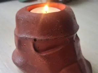 stormtrooper helmet Pot + Candle MOLD
