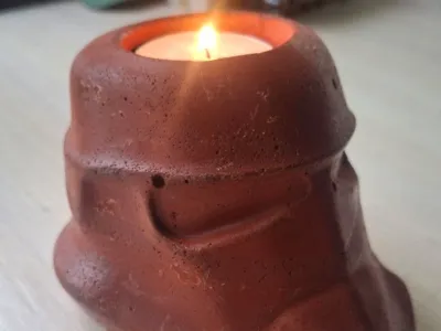stormtrooper helmet Pot + Candle MOLD