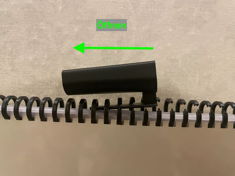 Zipper/Öffner für ibiclick Binderücken
