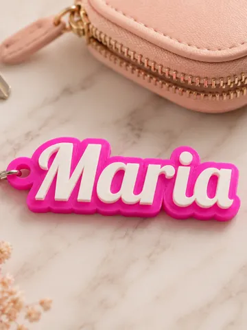 Soporte: Porta-Chaves Maria Personalizado 3D em Duas Cores — vista de referencia 2