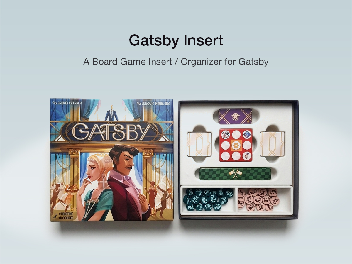 Gatsby Board Game Insert / Organizer