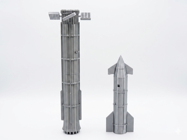 Space-X Starship and Superheavy replica