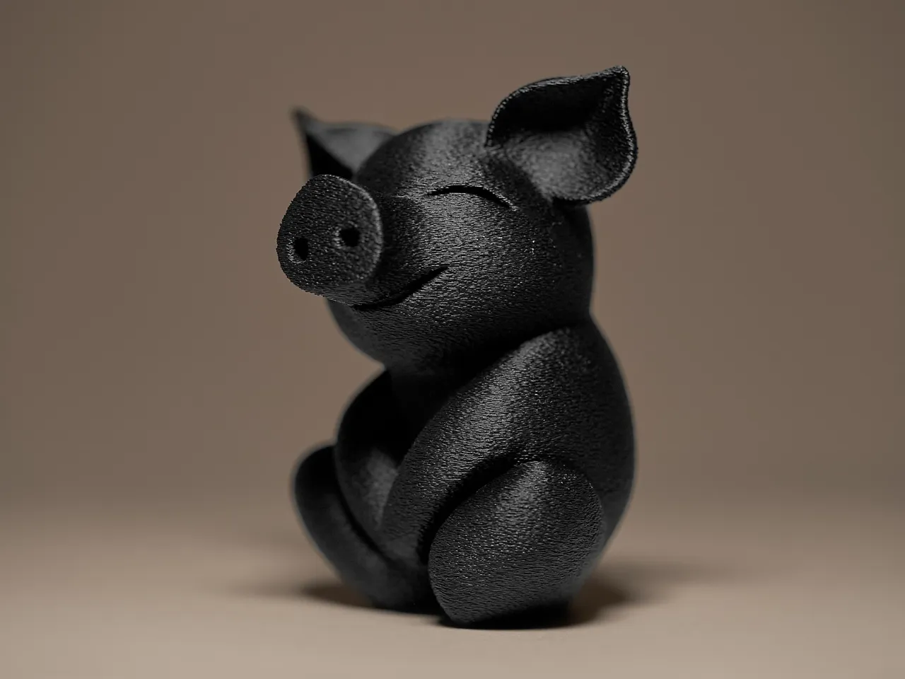 Cute Little Piglet Figurine view 3
