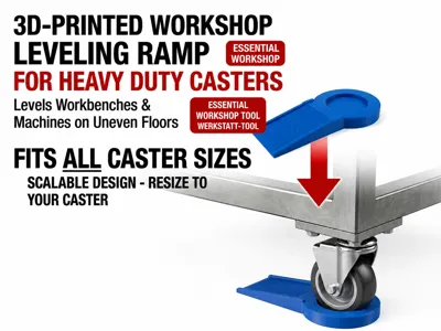Universal Workshop Caster Leveling Ramp - Scalable