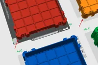 P1S offset - 5x5 - 8 plates - 8% infill, painted brims