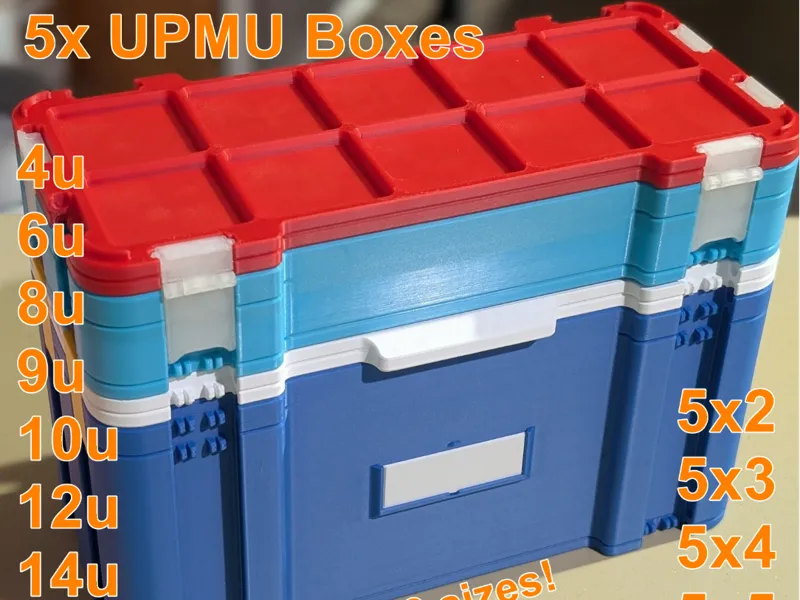 5x width UPMU Ultimate Pred-Gridfinity-Box 8 heigh