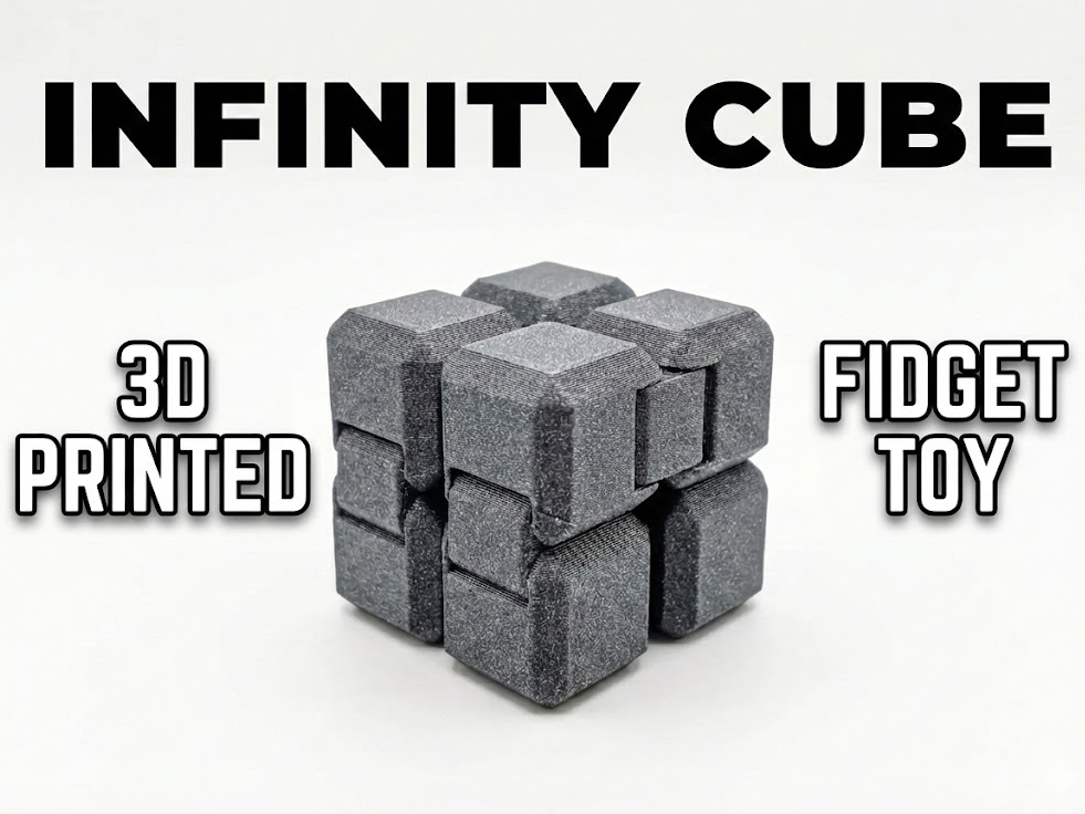 Infinity Cube - Relaxing Fidget [Print-in-Place]