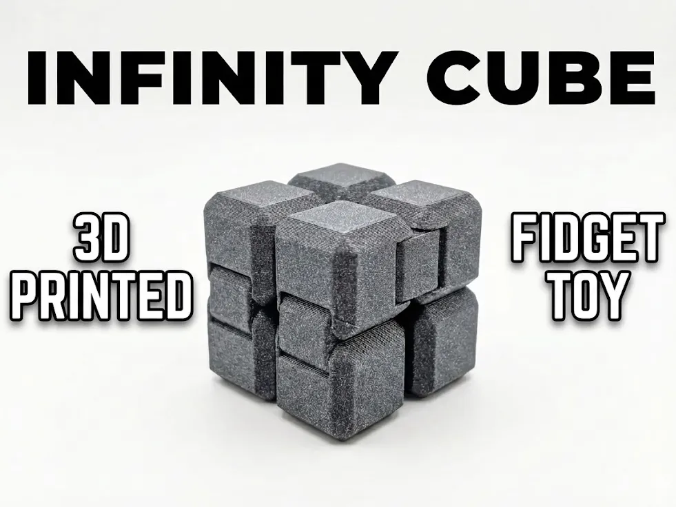 Infinity Cube - Relaxing Fidget [Print-in-Place] - Free 3D Print Model ...
